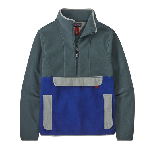 Polaire col zippé en recyclé | Bicolore "synch anorak passage blue"