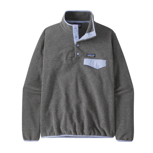 Polaire col zippé en recyclé | Gris "lw synch snap-t p/o nickel w/pale periwinkle"