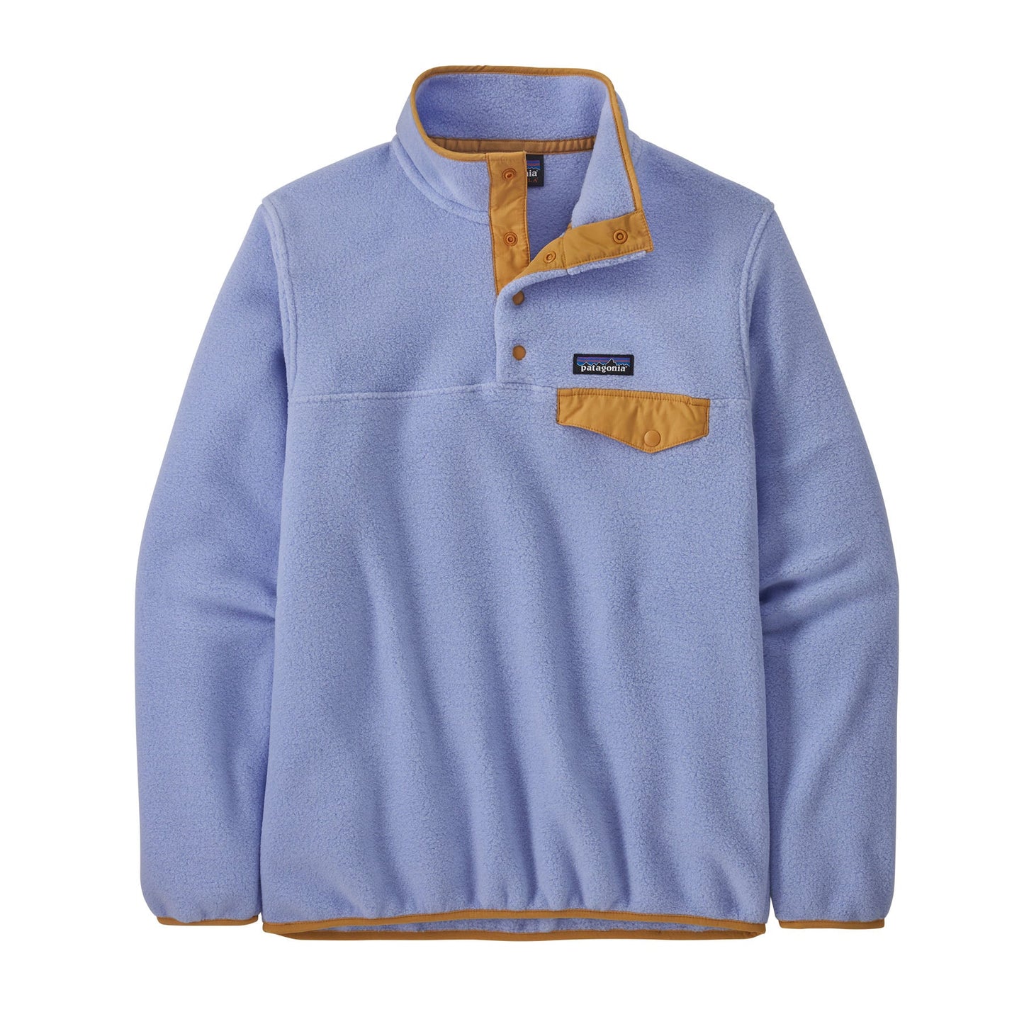 Polaire col boutonné en recyclé | Lavande "lw synch pale periwinkle"