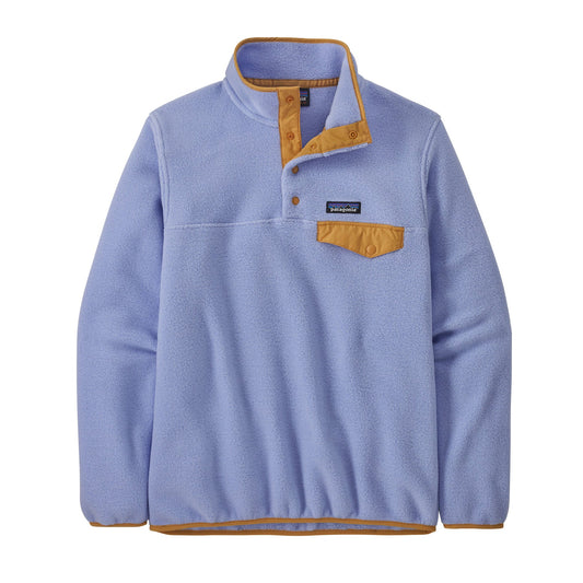 Polaire col boutonné en recyclé | Lavande "lw synch pale periwinkle"