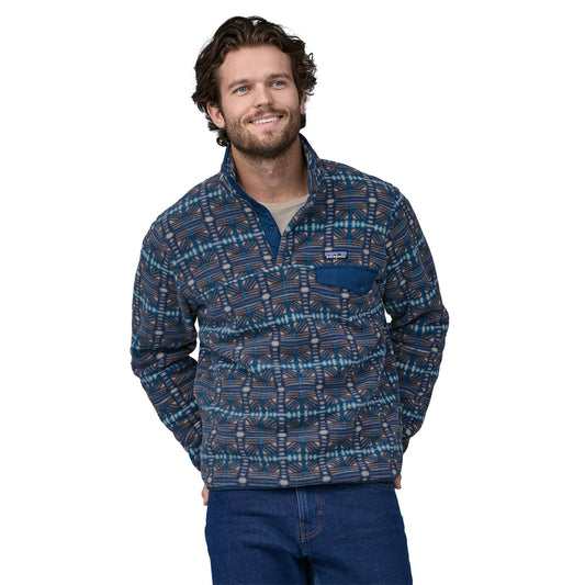 Polaire col boutonné en recyclé | Multicolore "synch snap-t p/o snow beam dark natural
