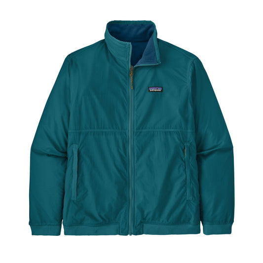 Veste coupe-vent réversible en recyclé | Bicolore "reversible shelled microdini jkt belay blue"