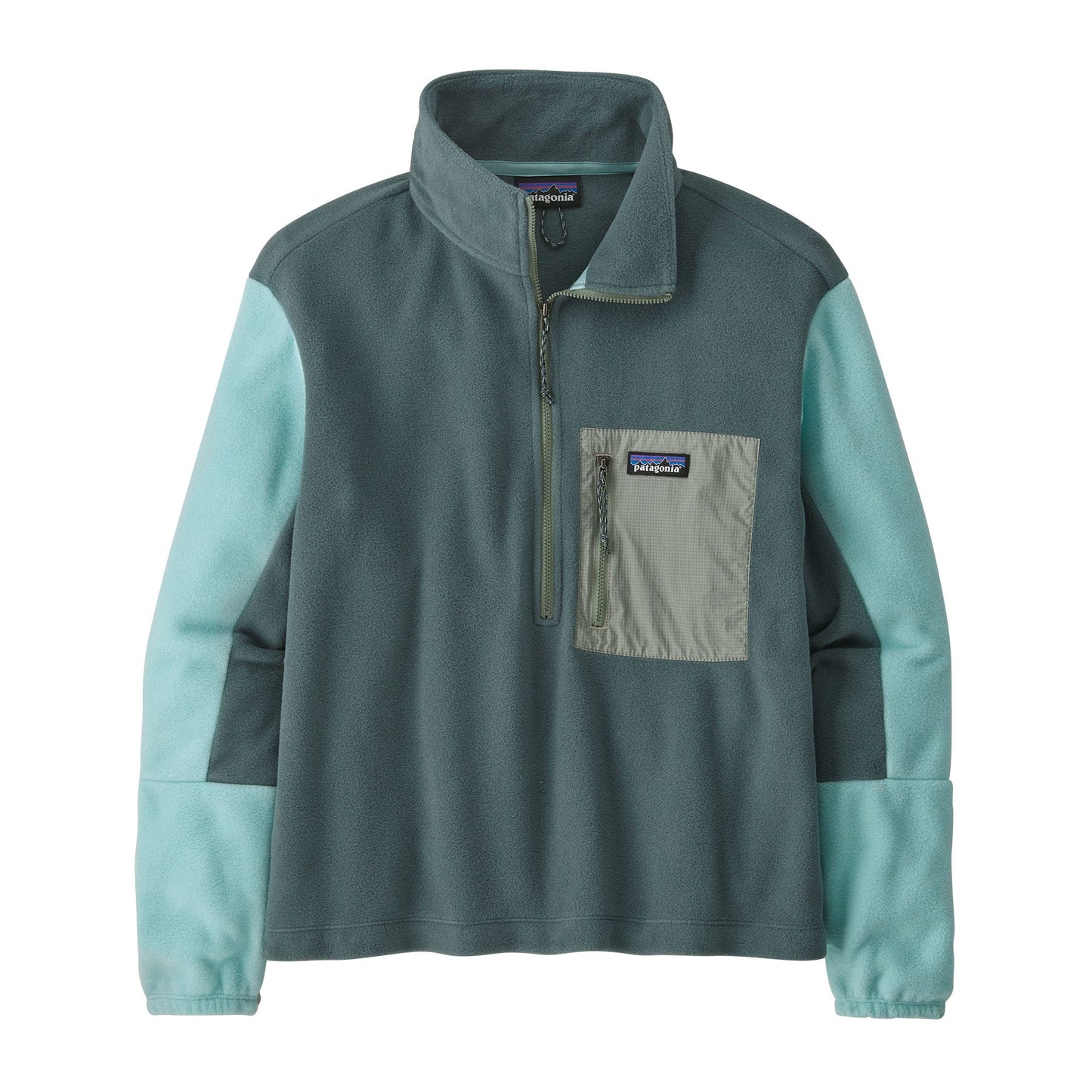 Polaire col zippé en matière recyclée | Vert "microdini 1/2 zip nouveau green"