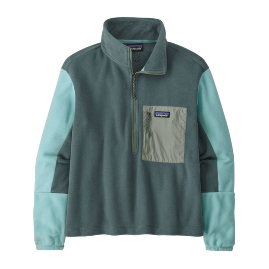 Polaire col zippé en matière recyclée | Vert "microdini 1/2 zip nouveau green"
