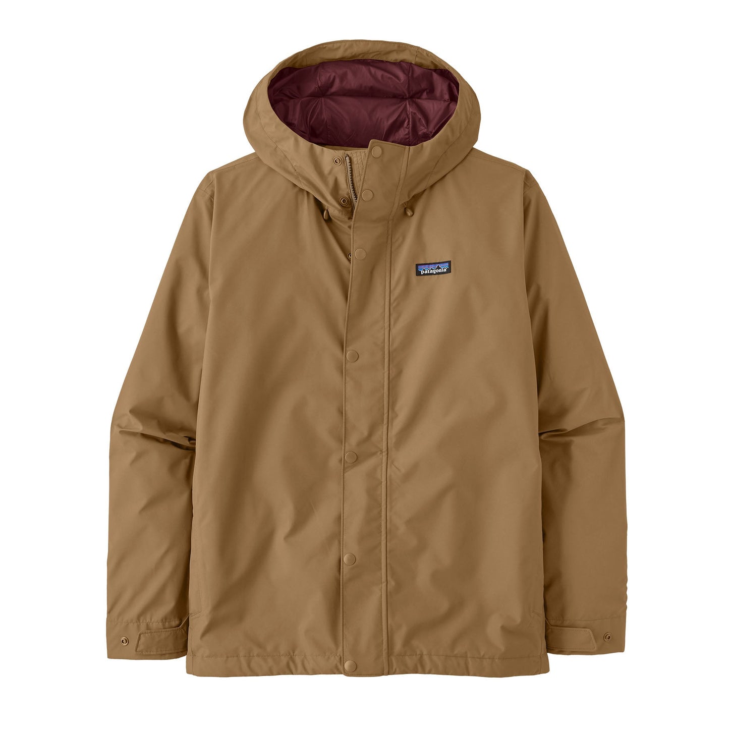 Manteau imperméable en recyclé | Marron "jackson glacier rain jkt grayling brown"