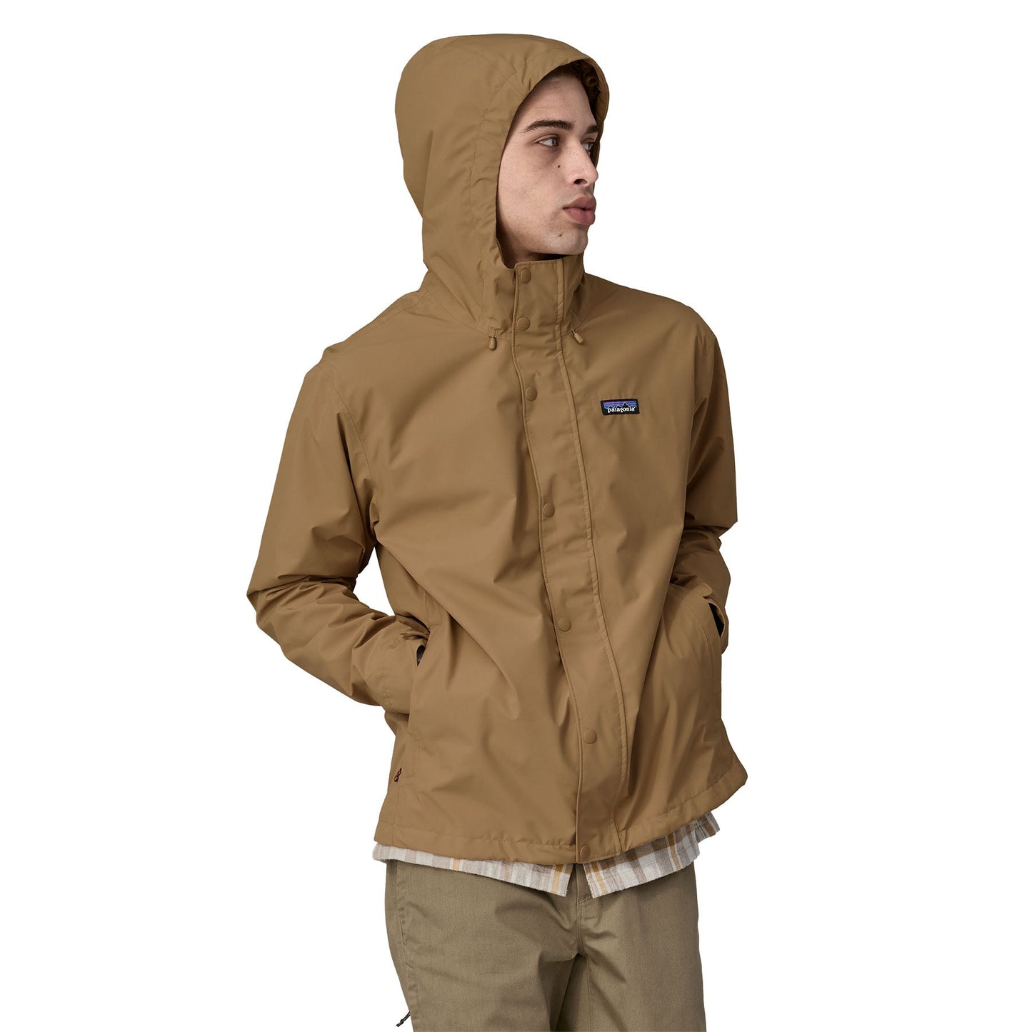 Manteau imperméable en recyclé | Marron "jackson glacier rain jkt grayling brown"