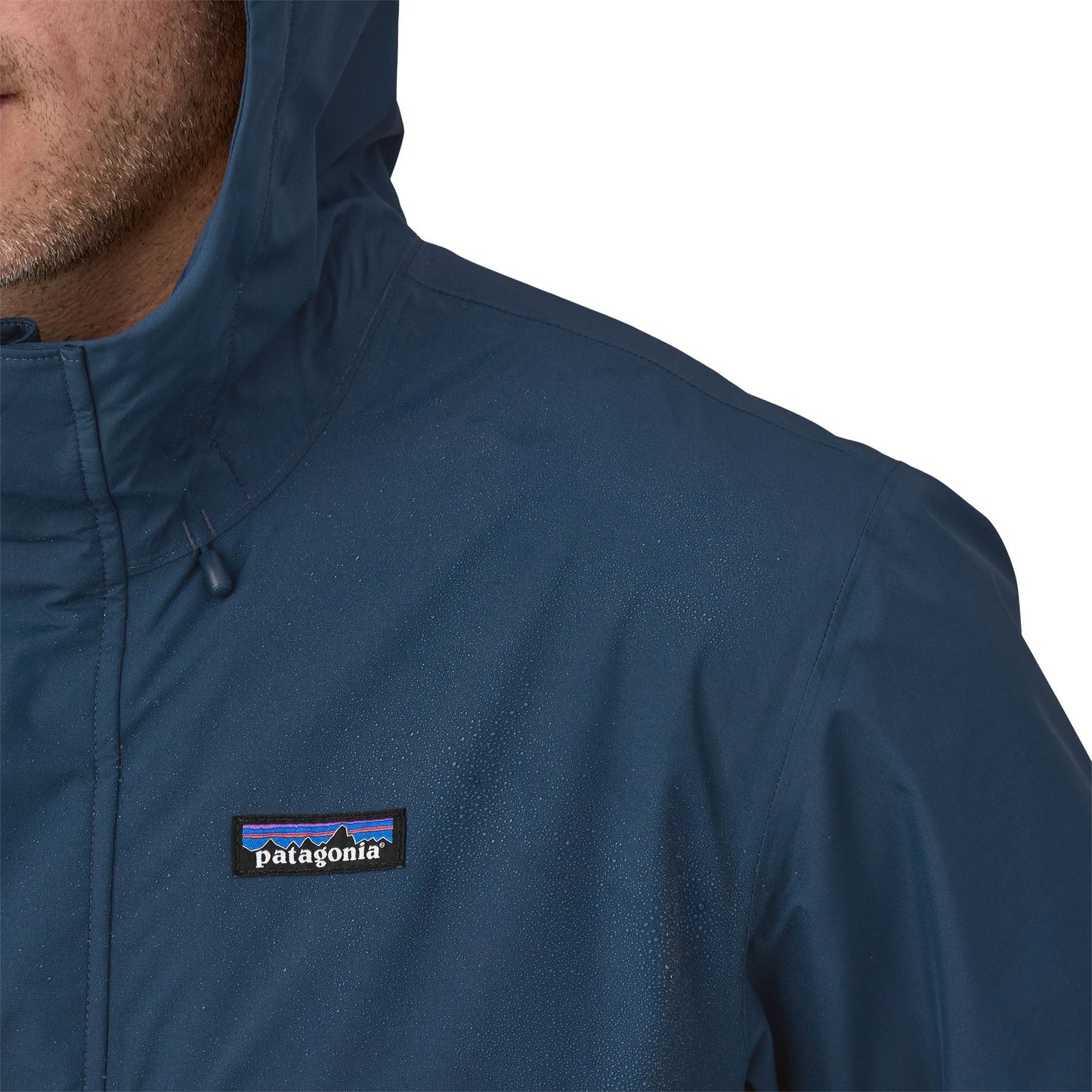Manteau imperméable en recyclé | Bleu "jackson glacier rain jkt tidepool blue"