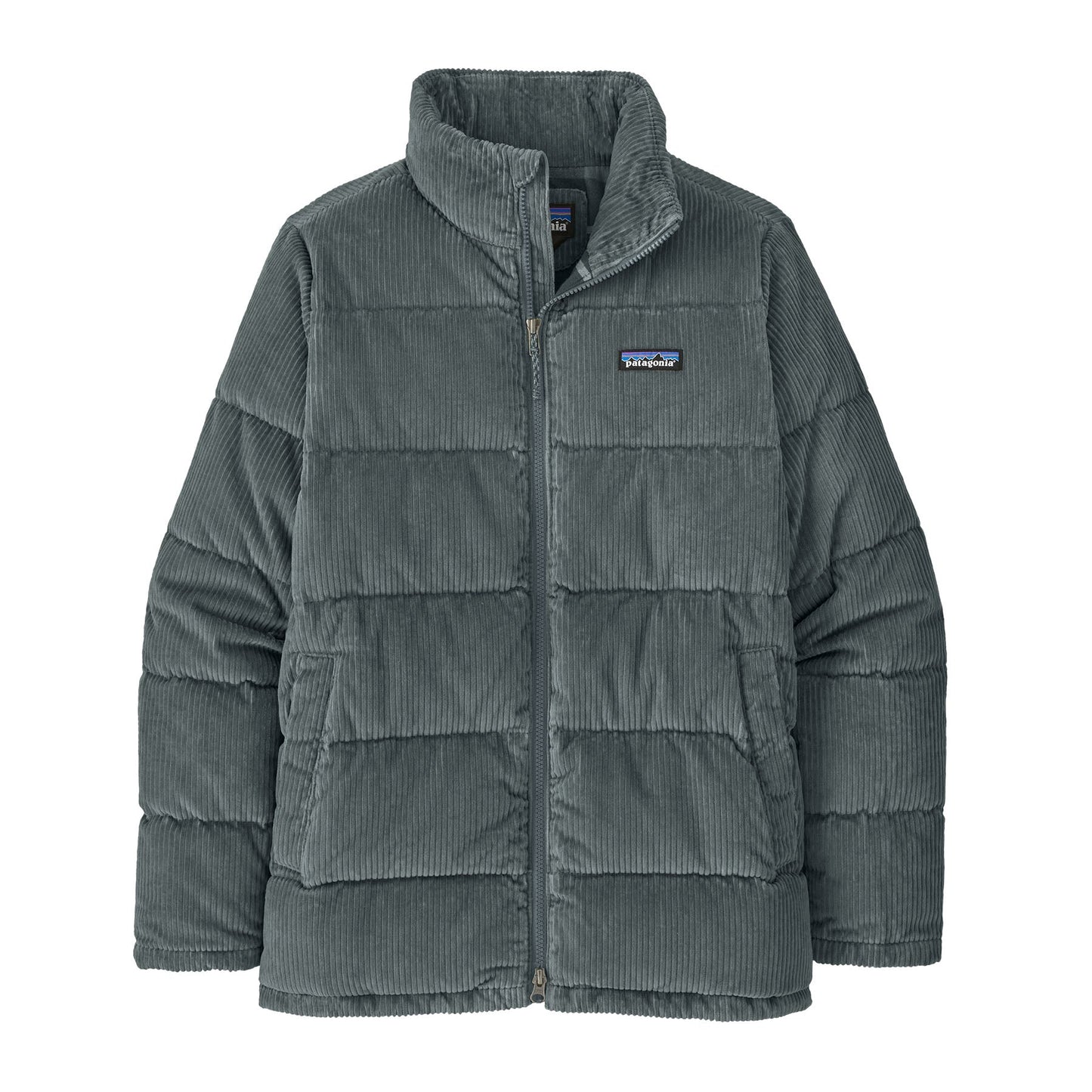 Doudoune velours en recyclé | vert "cord fjord coat nouveau green"