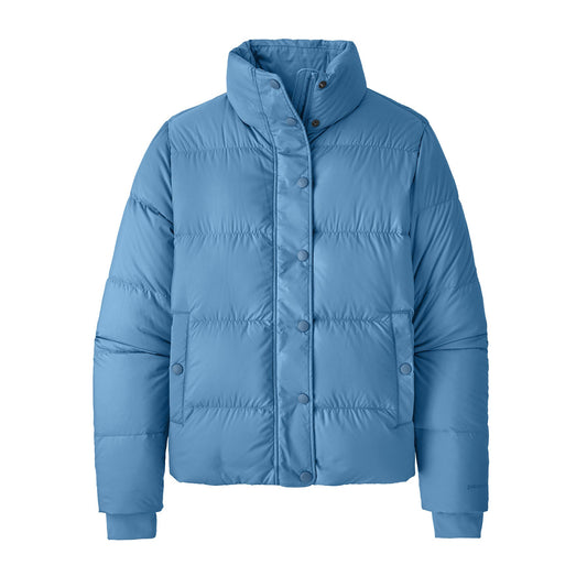 doudoune en recyclé | bleu "w's silent down jkt blue bird"