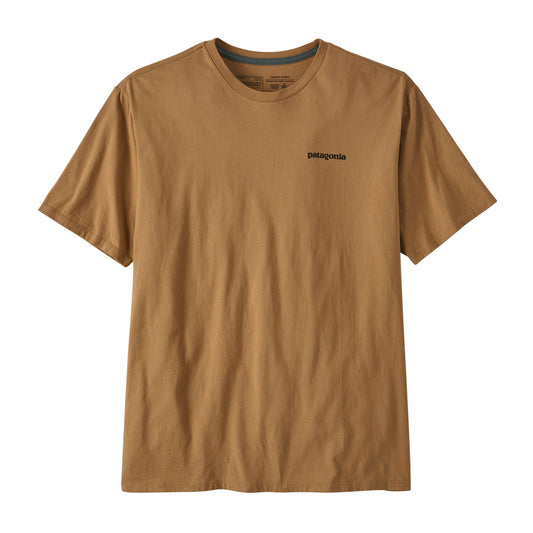 T-shirt en coton bio | Marron à motifs "p-6 mission organic t-shirt grayling brown"