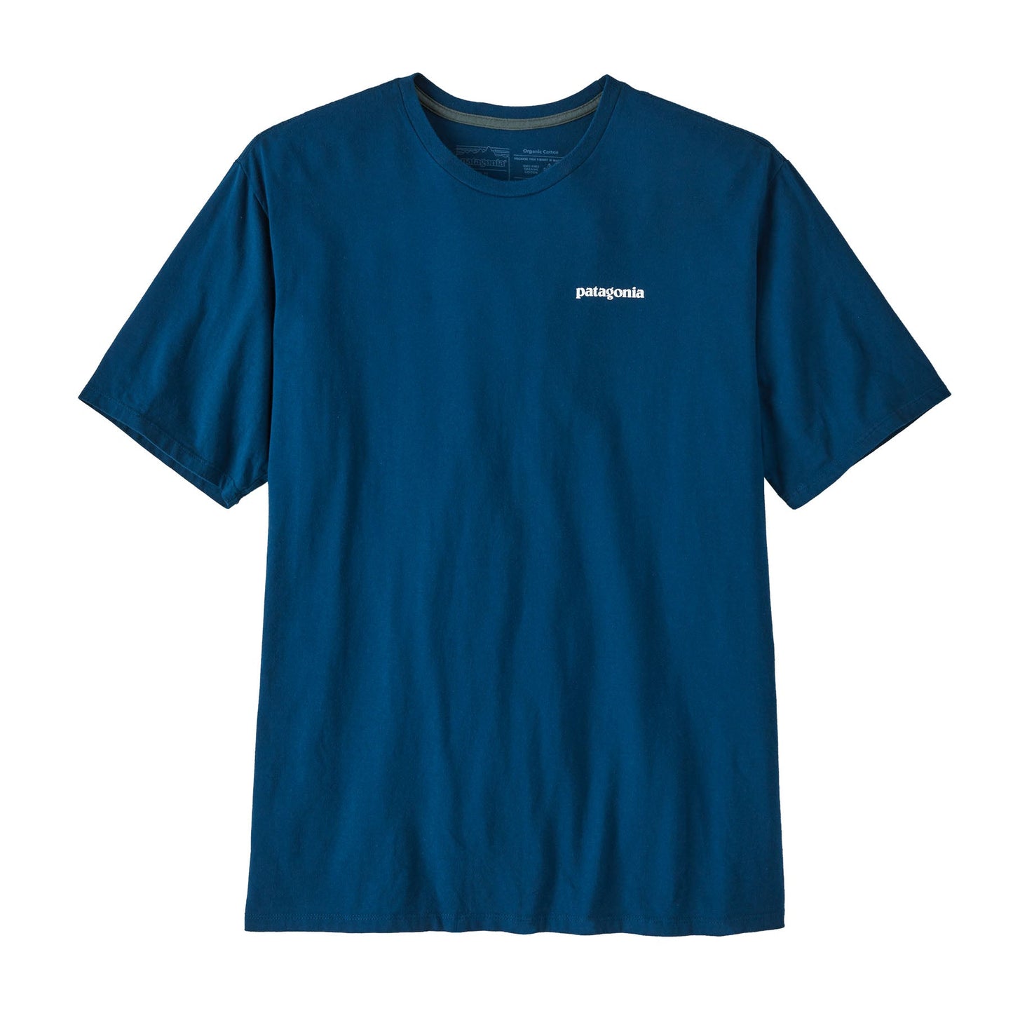 T-shirt en coton bio | Bleu à motifs "p-6 mission organic t-shirt lagom blue"