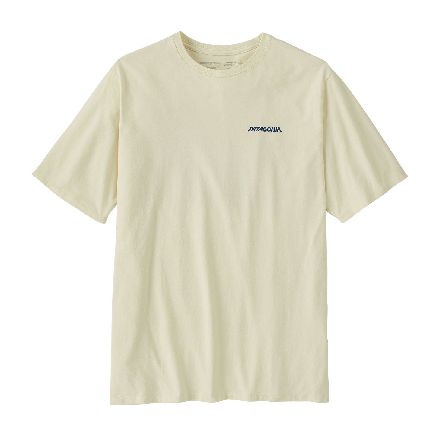 T-shirt en matières recyclées | écru à motif imprimé "sunrise rollers birch white"