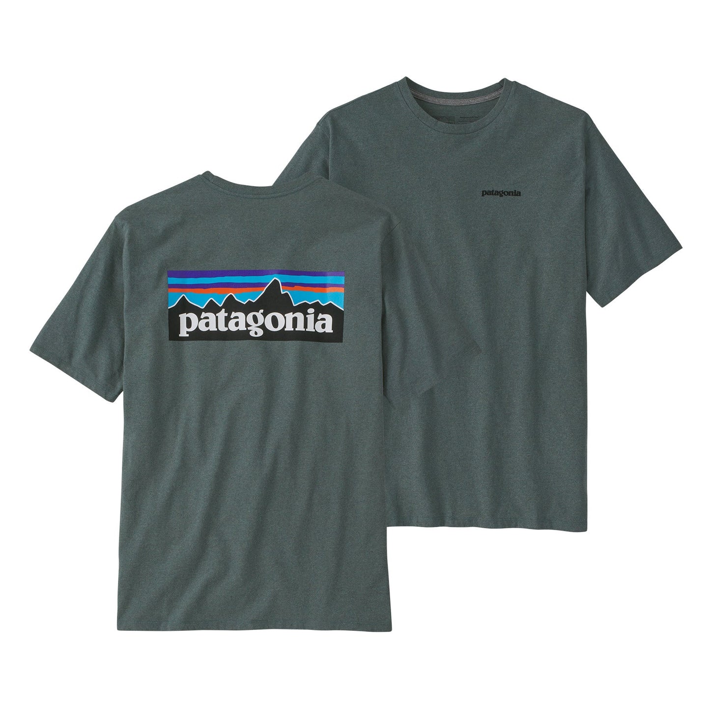 T-shirt en matières recyclées | Vert "p-6 logo responsibili-tee nouveau green"
