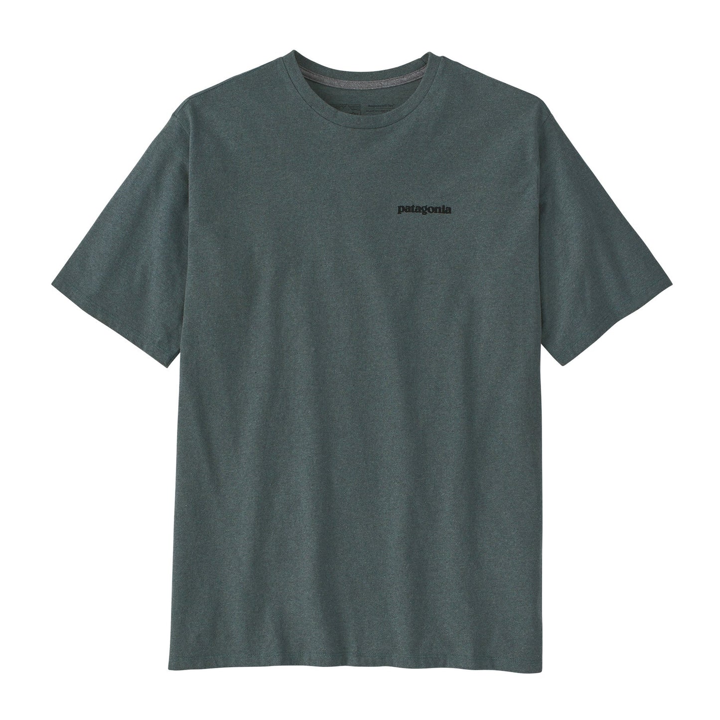 T-shirt en matières recyclées | Vert "p-6 logo responsibili-tee nouveau green"