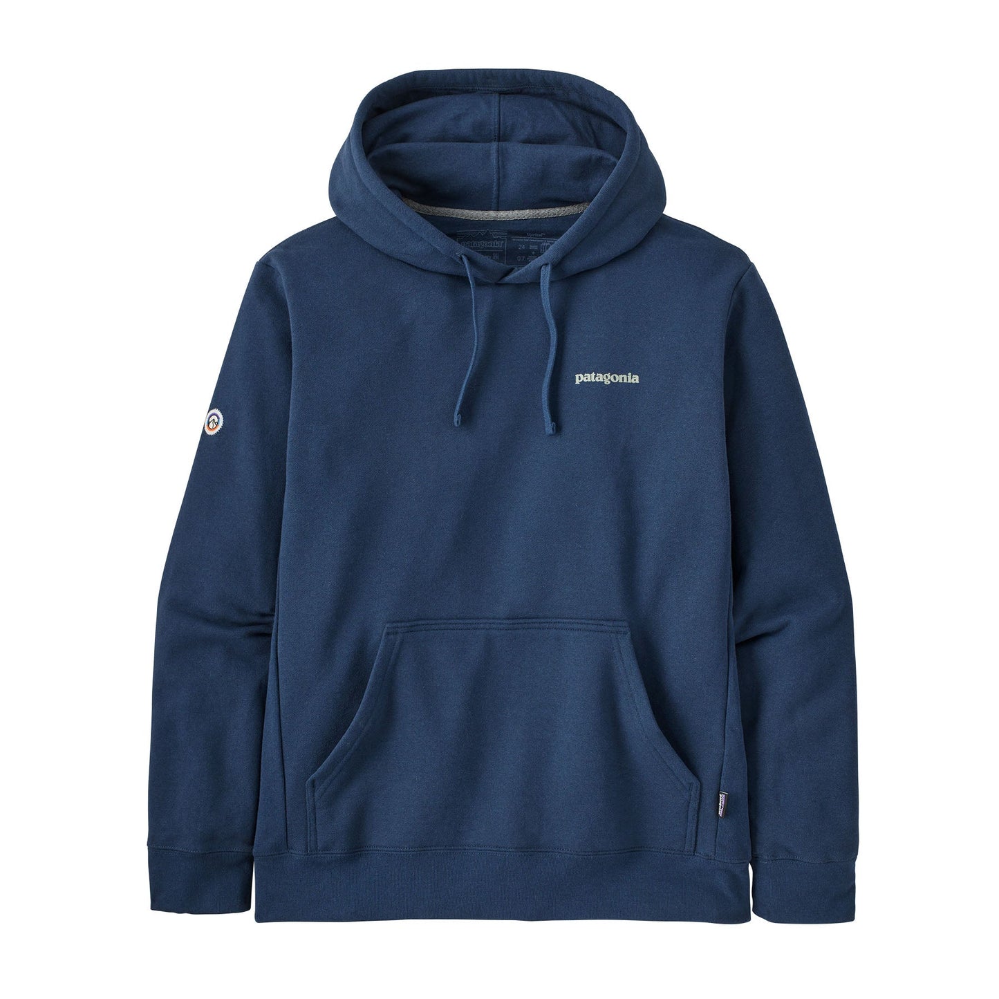 Sweat à capuche en matières recyclées | Bleu "fitz roy icon uprisal hoody lagom blue"