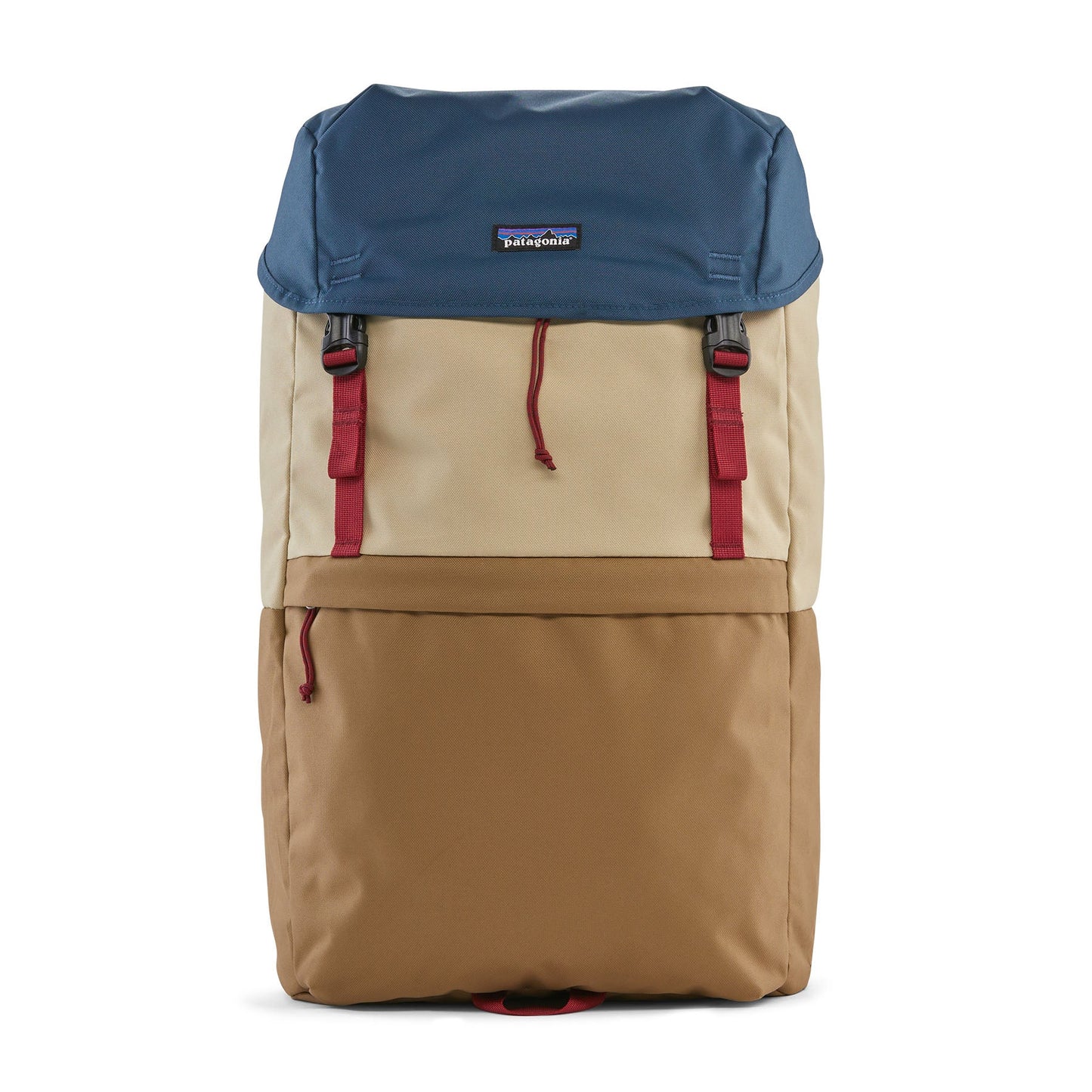 Sac à dos 28L en recyclé | Multicolore "fieldsmith lid pack patchwork: coriander brown"