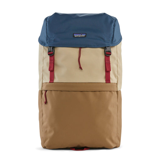 Sac à dos 28L en recyclé | Multicolore "fieldsmith lid pack patchwork: coriander brown"