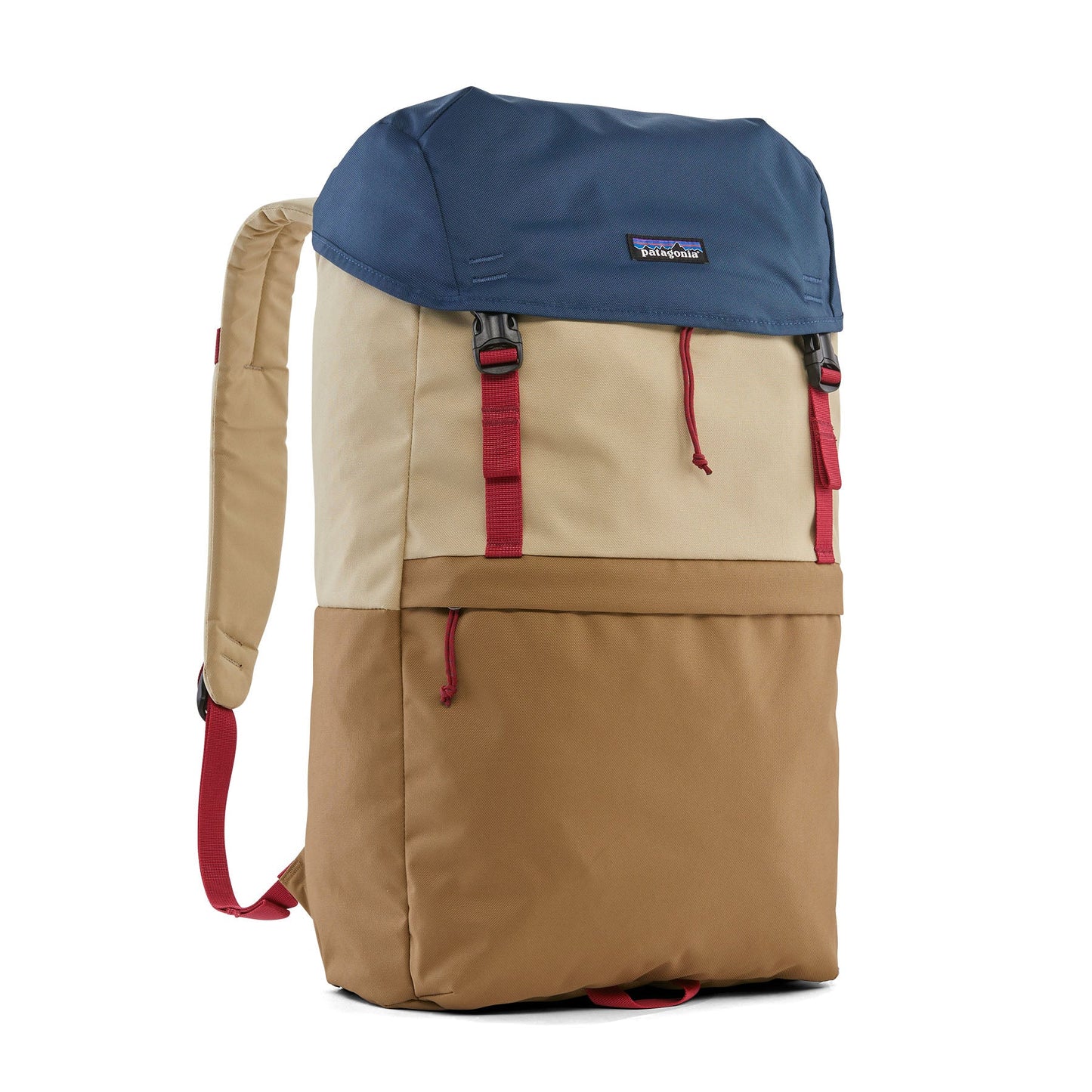 Sac à dos 28L en recyclé | Multicolore "fieldsmith lid pack patchwork: coriander brown"
