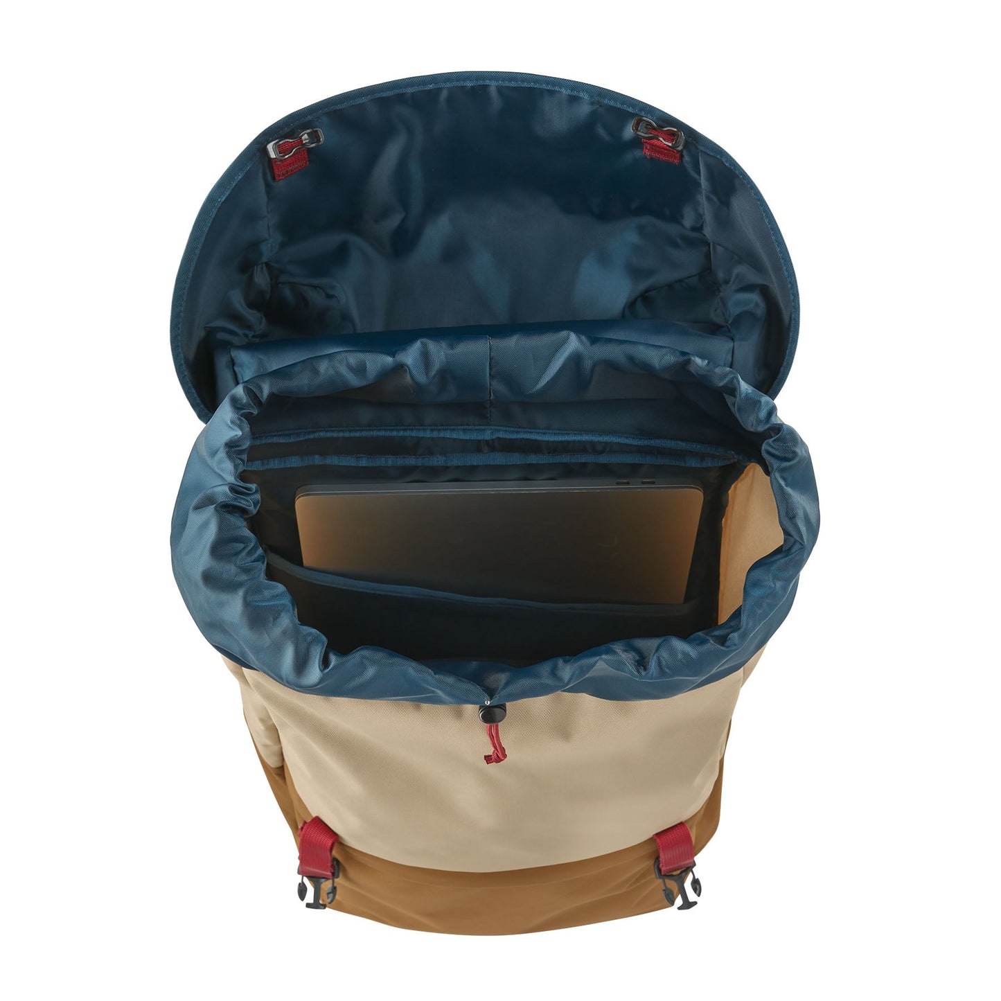 Sac à dos 28L en recyclé | Multicolore "fieldsmith lid pack patchwork: coriander brown"