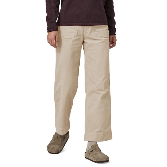 Pantalon ample en coton bio | écru "w's wide leg cord pants pumice"