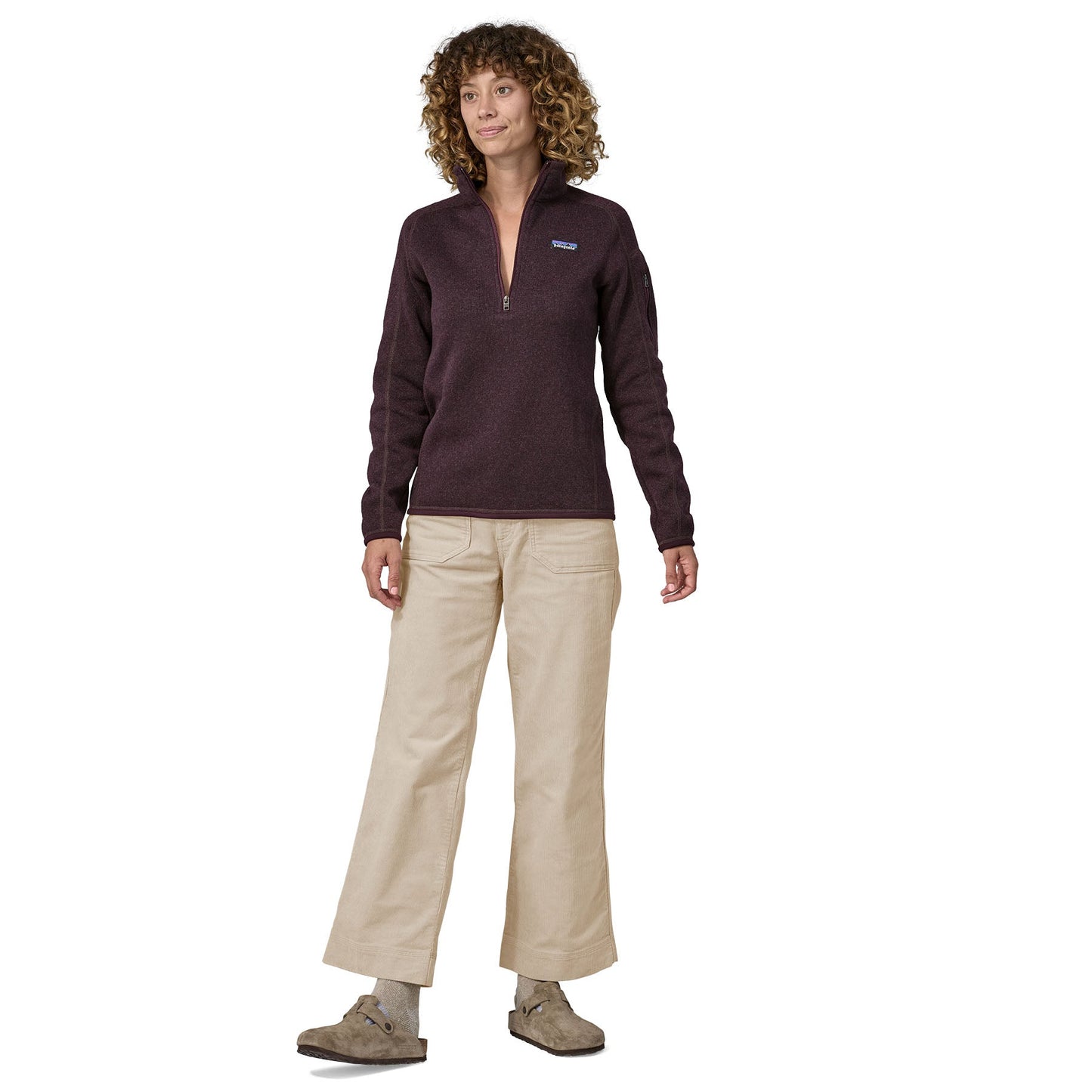 Pantalon ample en coton bio | écru "w's wide leg cord pants pumice"