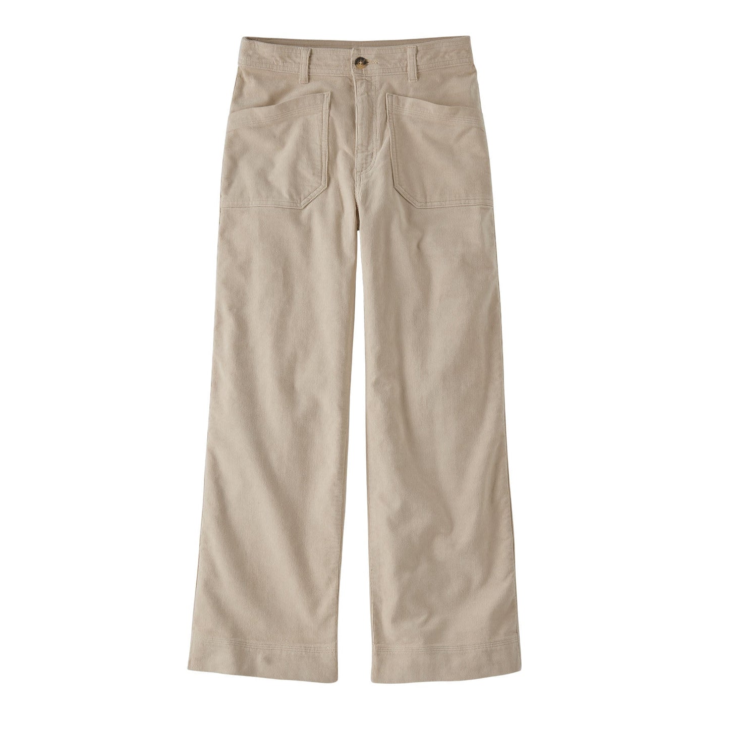 Pantalon ample en coton bio | écru "w's wide leg cord pants pumice"