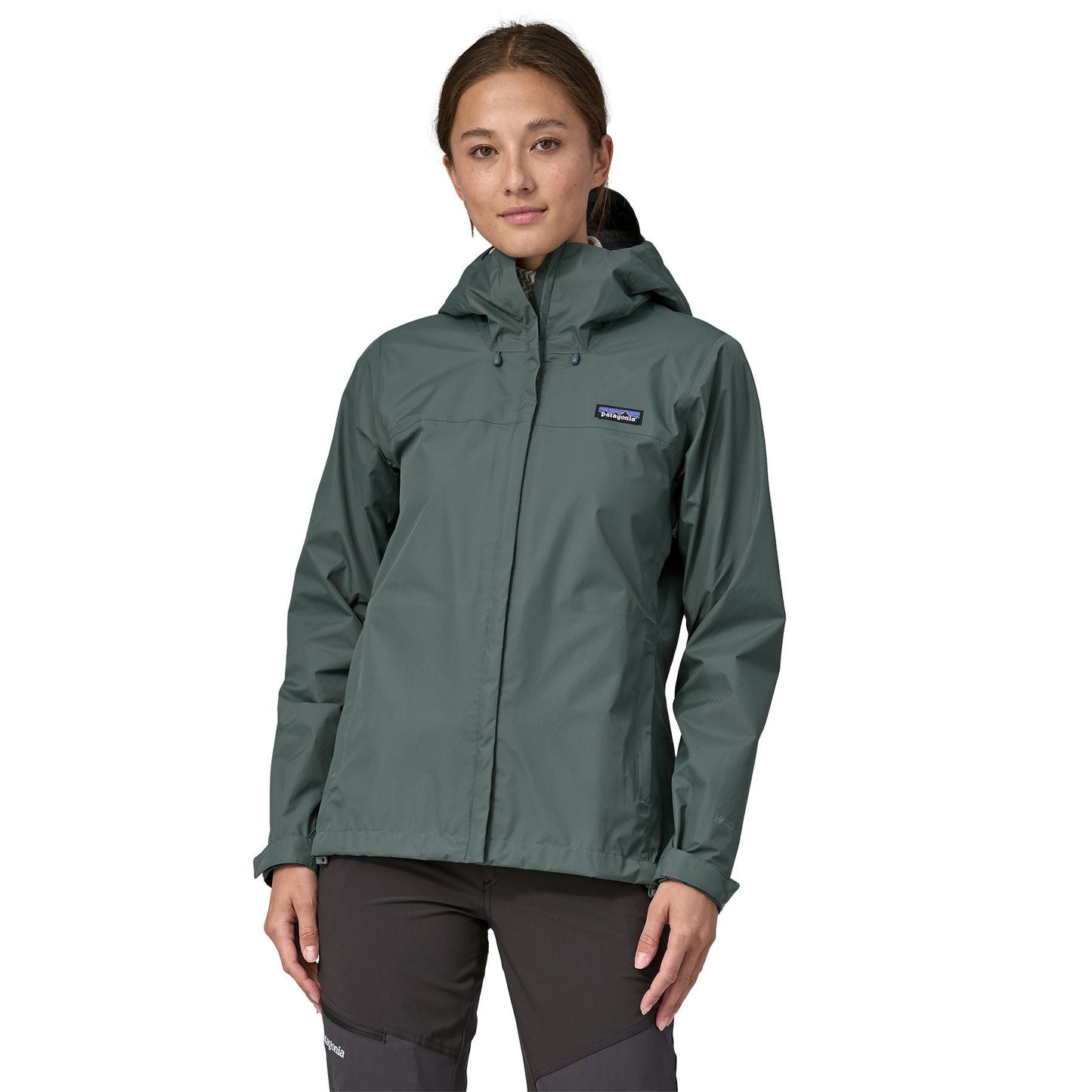 Veste imperméable en nylon recyclé | Vert "torrentshell 3l rain jkt nouveau green"