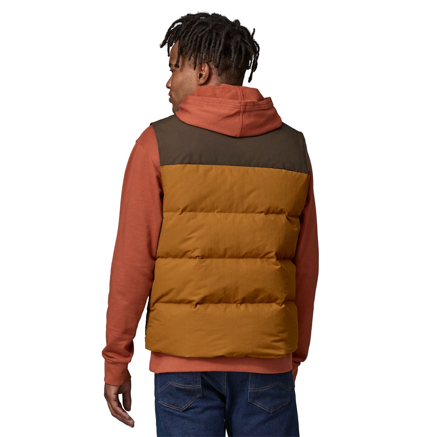 Doudoune sans manches en matière recyclée | marron "m's downdrift vest shelter brown"