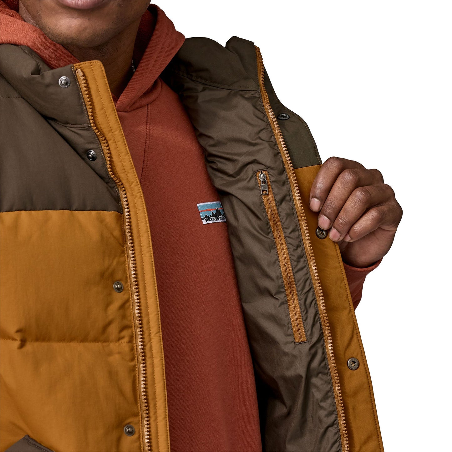 Doudoune sans manches en matière recyclée | marron "m's downdrift vest shelter brown"