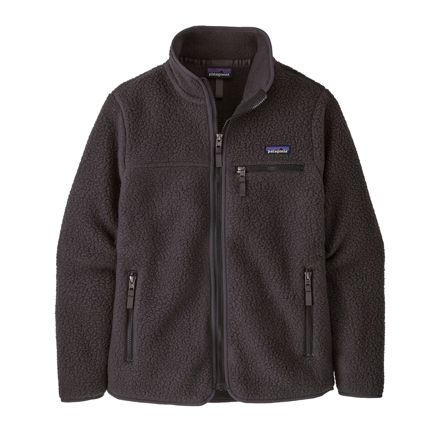 Polaire zippée en matière recyclée | noir "w's retro pile jkt ink black"