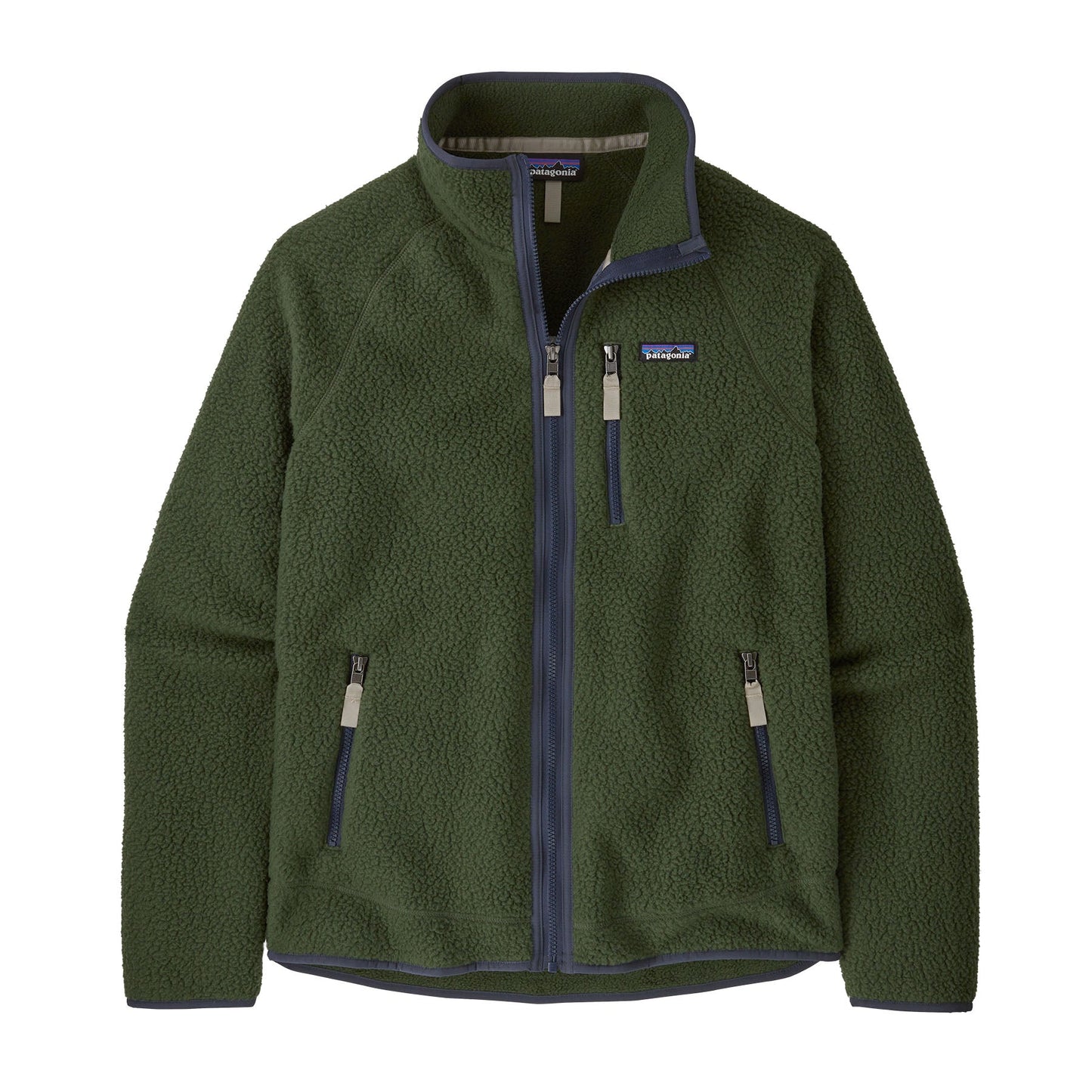Polaire zippée en matière recyclée | vert "m's retro pile jkt torrey pine green"