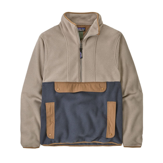 Polaire col zippé en matière recyclée | bleu "synch anorak smolder blue"