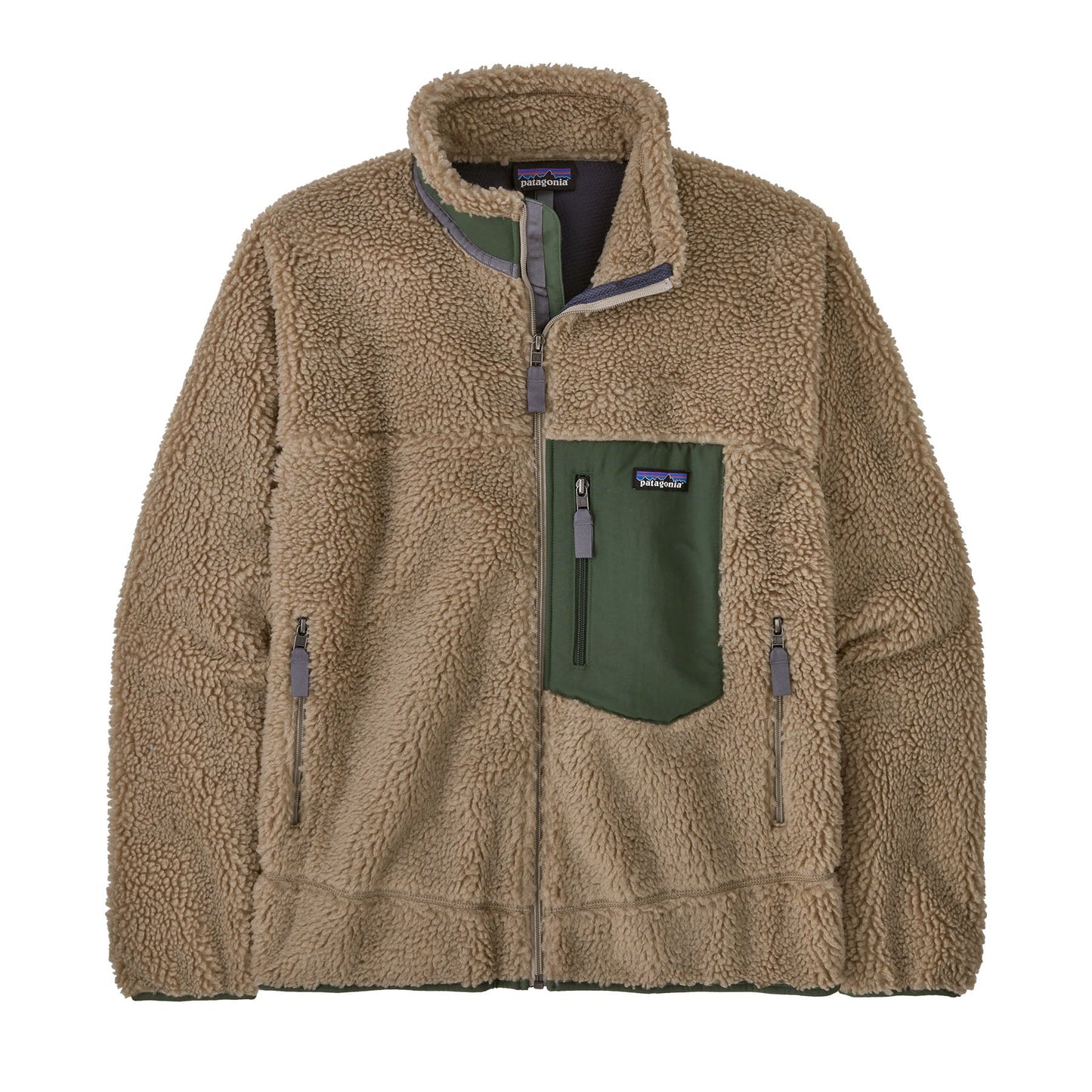 Polaire zippée en matière recyclée | beige "m's classic retro-x jkt seabird grey"