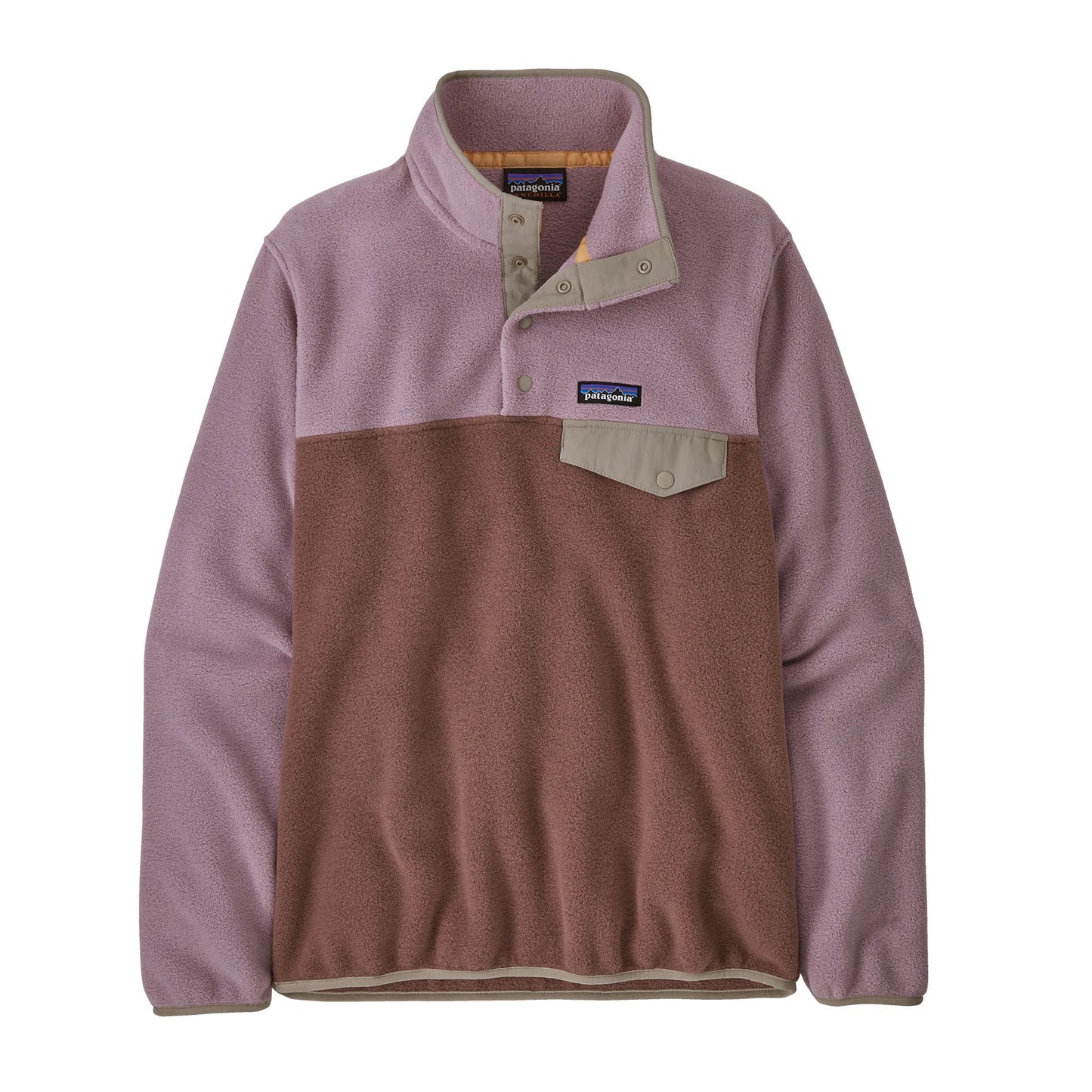 Polaire col boutonné en matière recyclée | rose "w's lw synch snap t p/o dulse mauve"