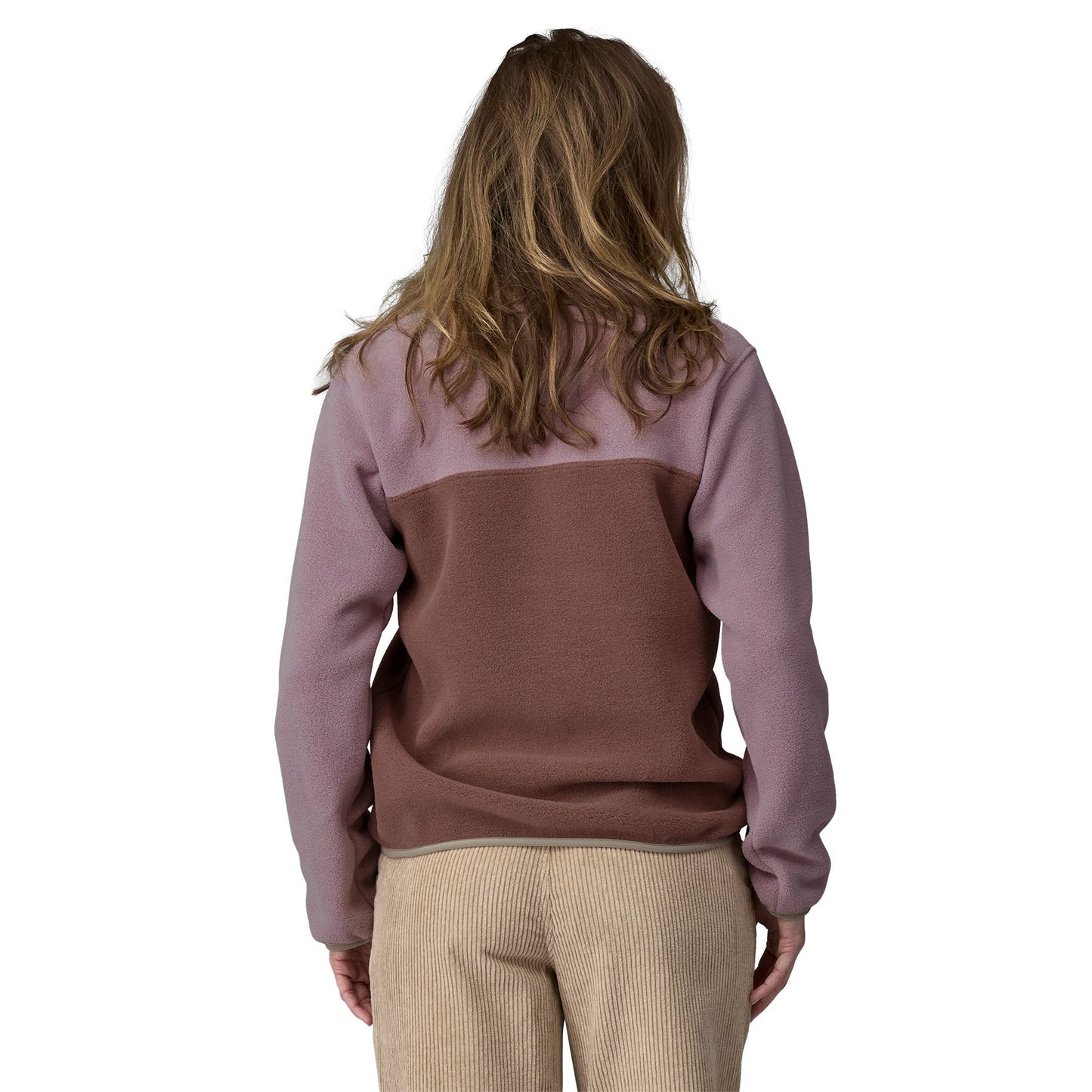 Polaire col boutonné en matière recyclée | rose "w's lw synch snap t p/o dulse mauve"