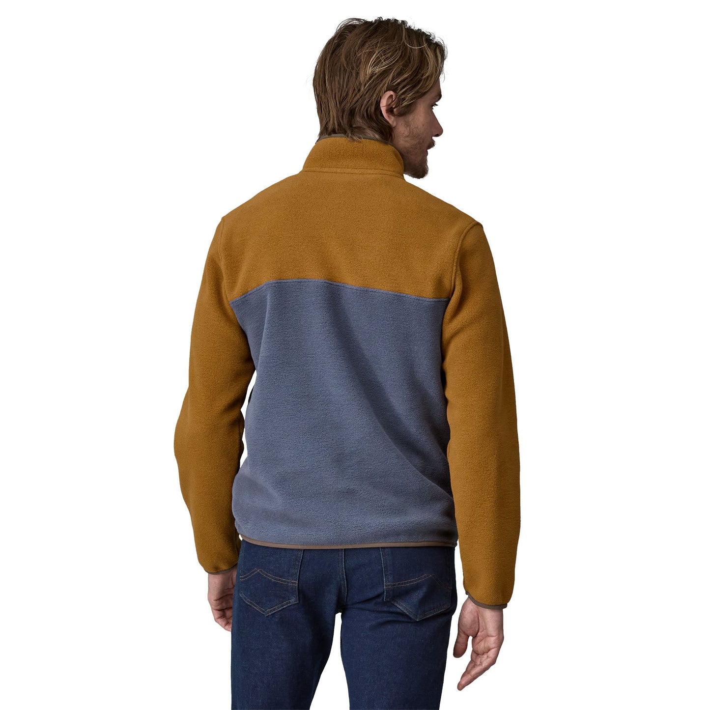 Polaire col boutonné en matière recyclé | marron "m's lw synch snap t p/o shelter brown"