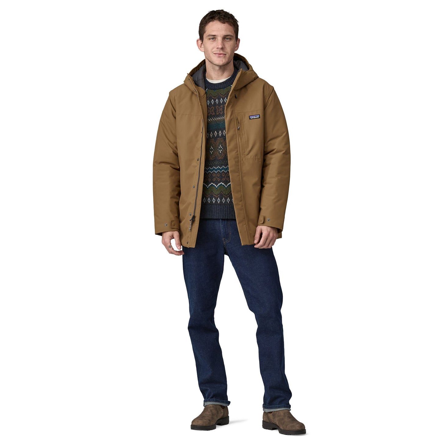 Parka en matière recyclée | marron "m's windshadow parka coriander brown"