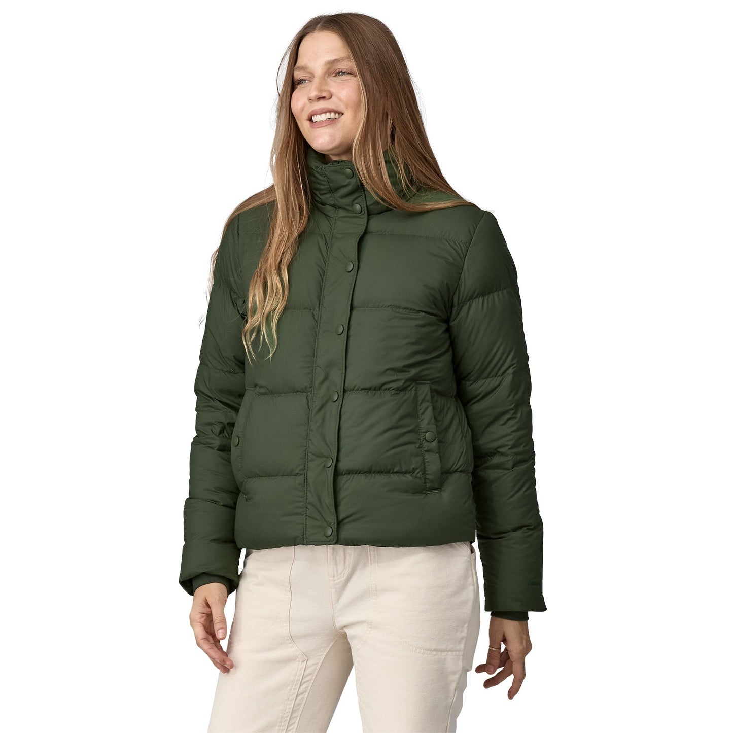 Doudoune en matière recyclée | vert "w's silent down jkt torrey pine green"