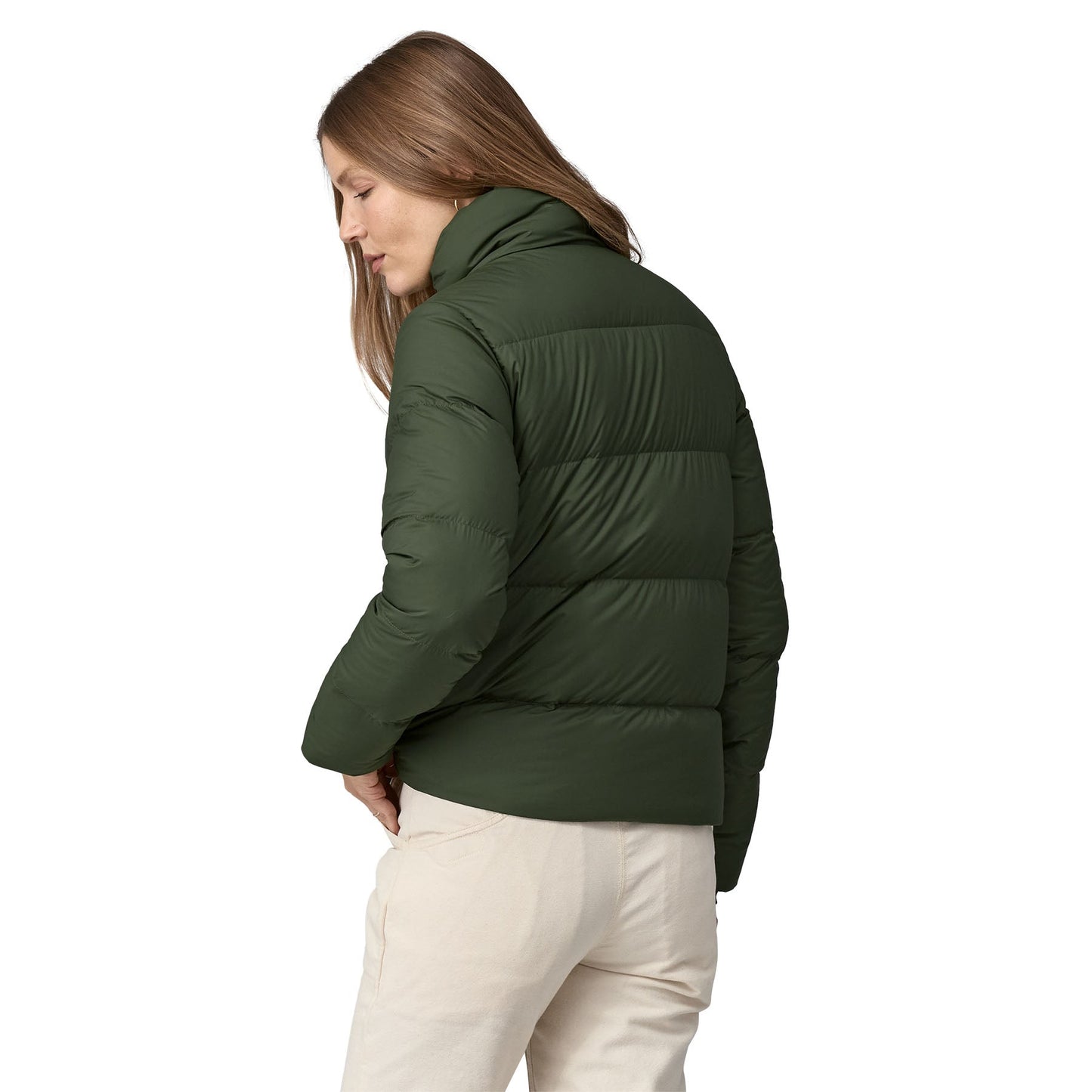 Doudoune en matière recyclée | vert "w's silent down jkt torrey pine green"