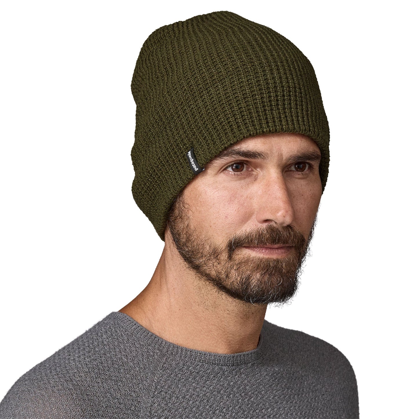 Bonnet à rabat en matière recyclée | vert "snowdrifter beanie pine needle green"