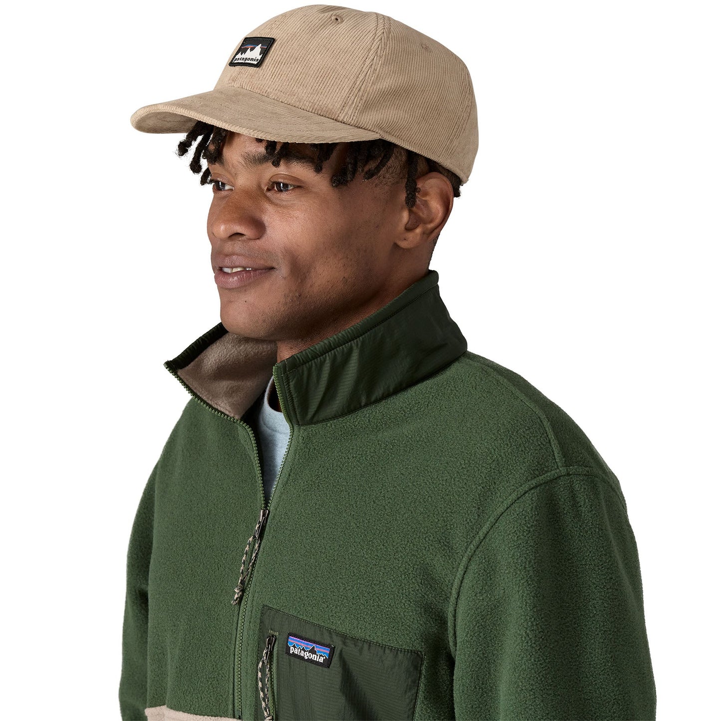Casquette velours en coton bio | beige "corduroy cap 73 skyline seabird grey"