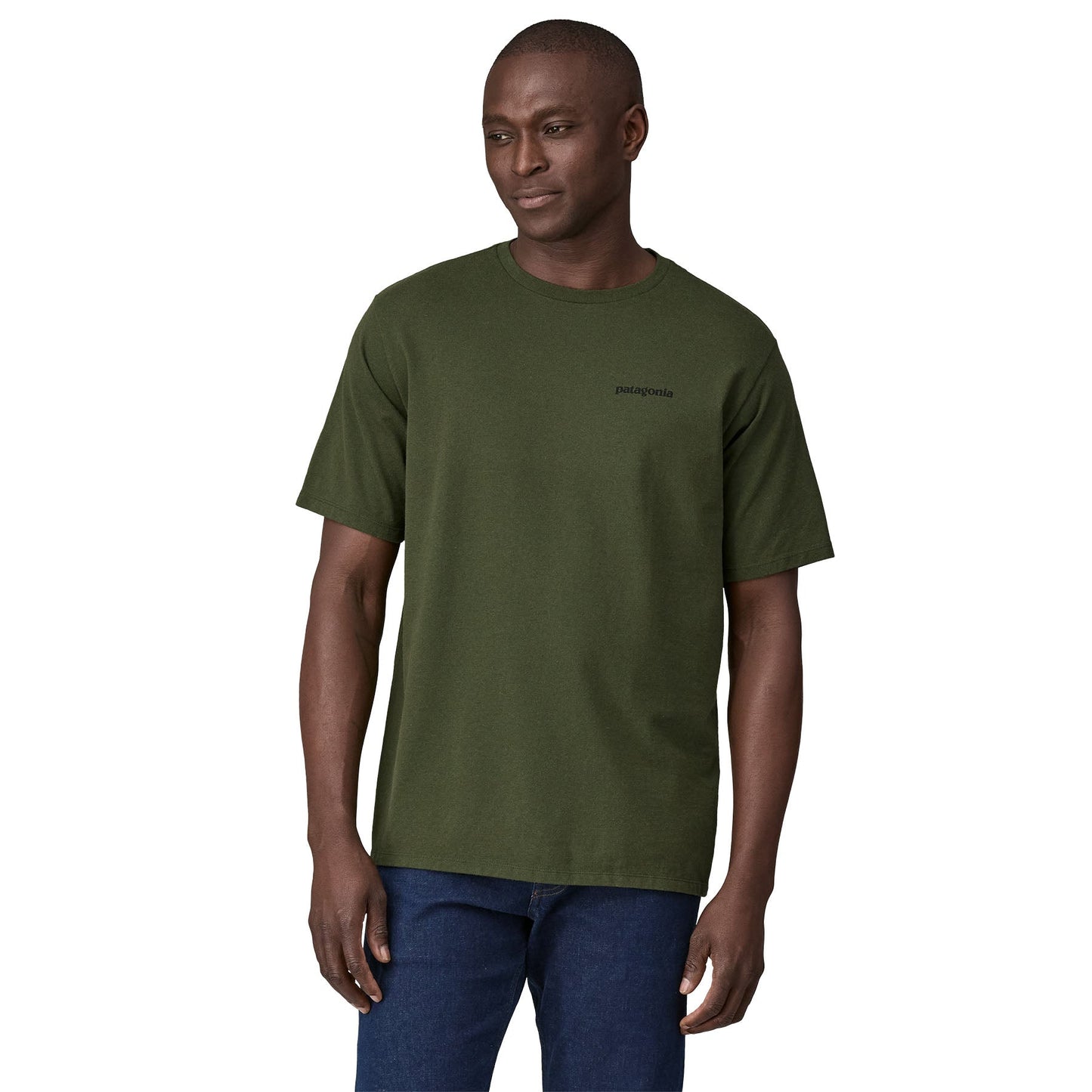 T-shirt en coton bio | vert "m's p-6 logo responsibili-tee torrey pine green"