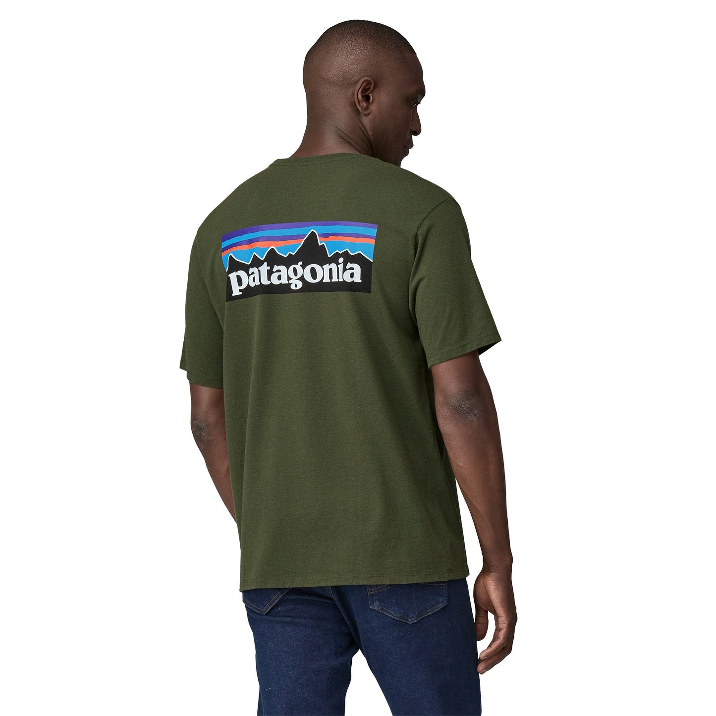 T-shirt en coton bio | vert "m's p-6 logo responsibili-tee torrey pine green"