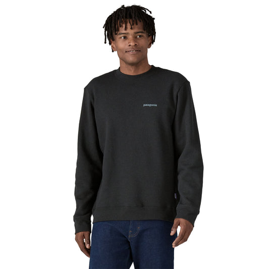 Sweat en matières recyclées | Noir "fitz roy icon uprisal crew ink black"