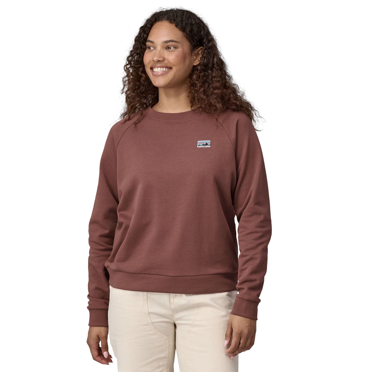 Sweat en coton bio | violet "w's regenerative organic cotton essential top dulse mauve"