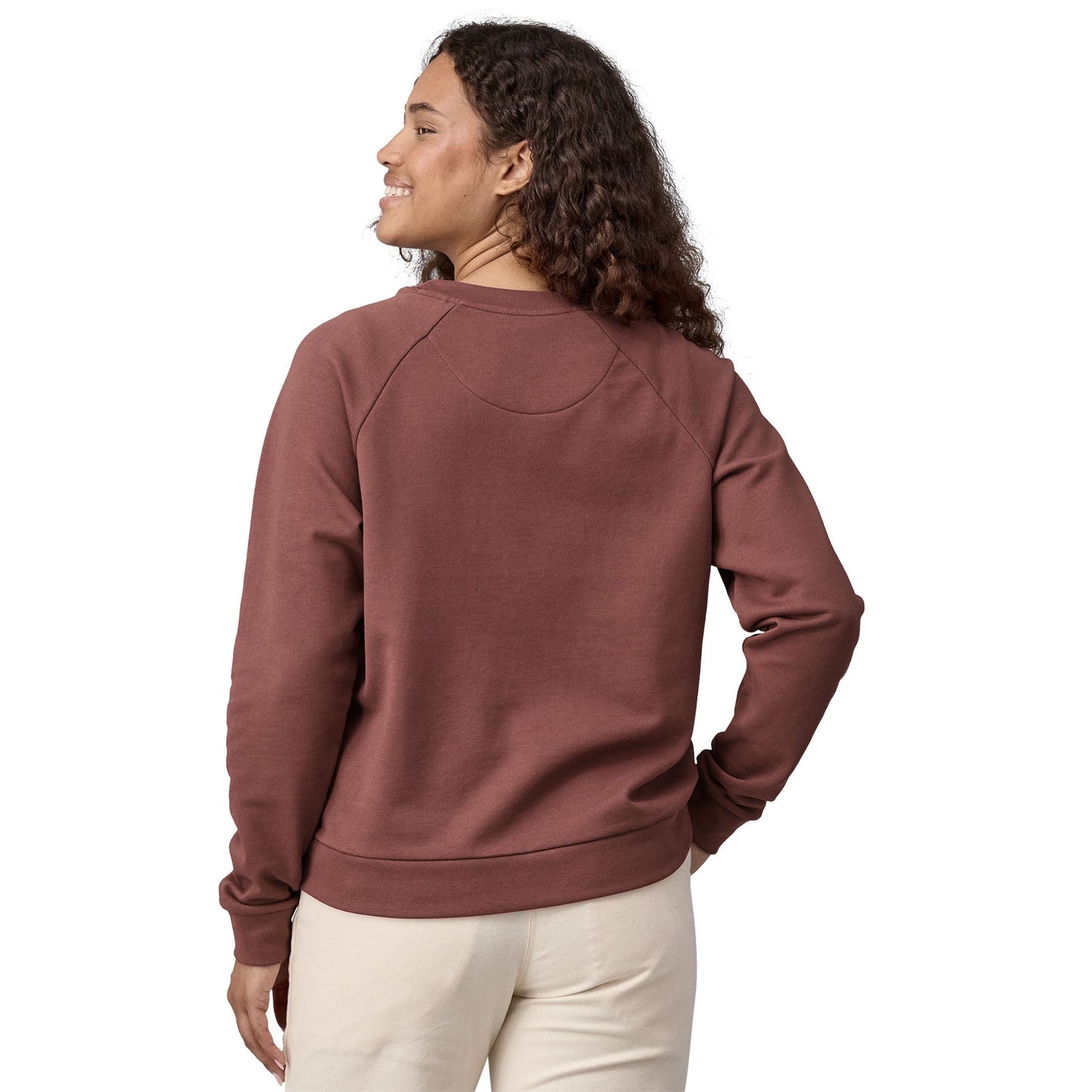 Sweat en coton bio | violet "w's regenerative organic cotton essential top dulse mauve"