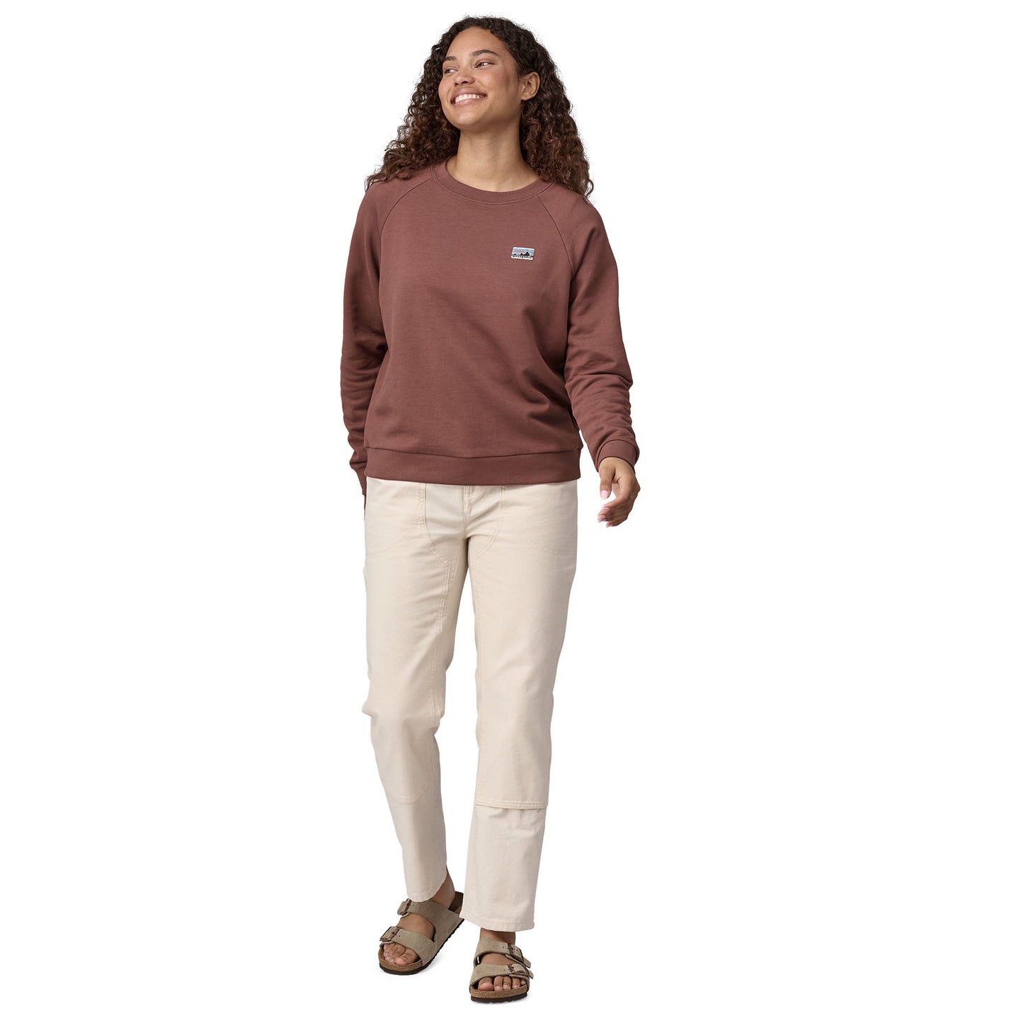 Sweat en coton bio | violet "w's regenerative organic cotton essential top dulse mauve"