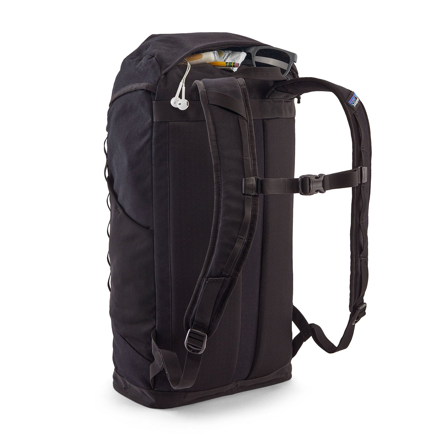 Sac à dos 28L en matière recyclée | noir "fieldsmith lid pack black"