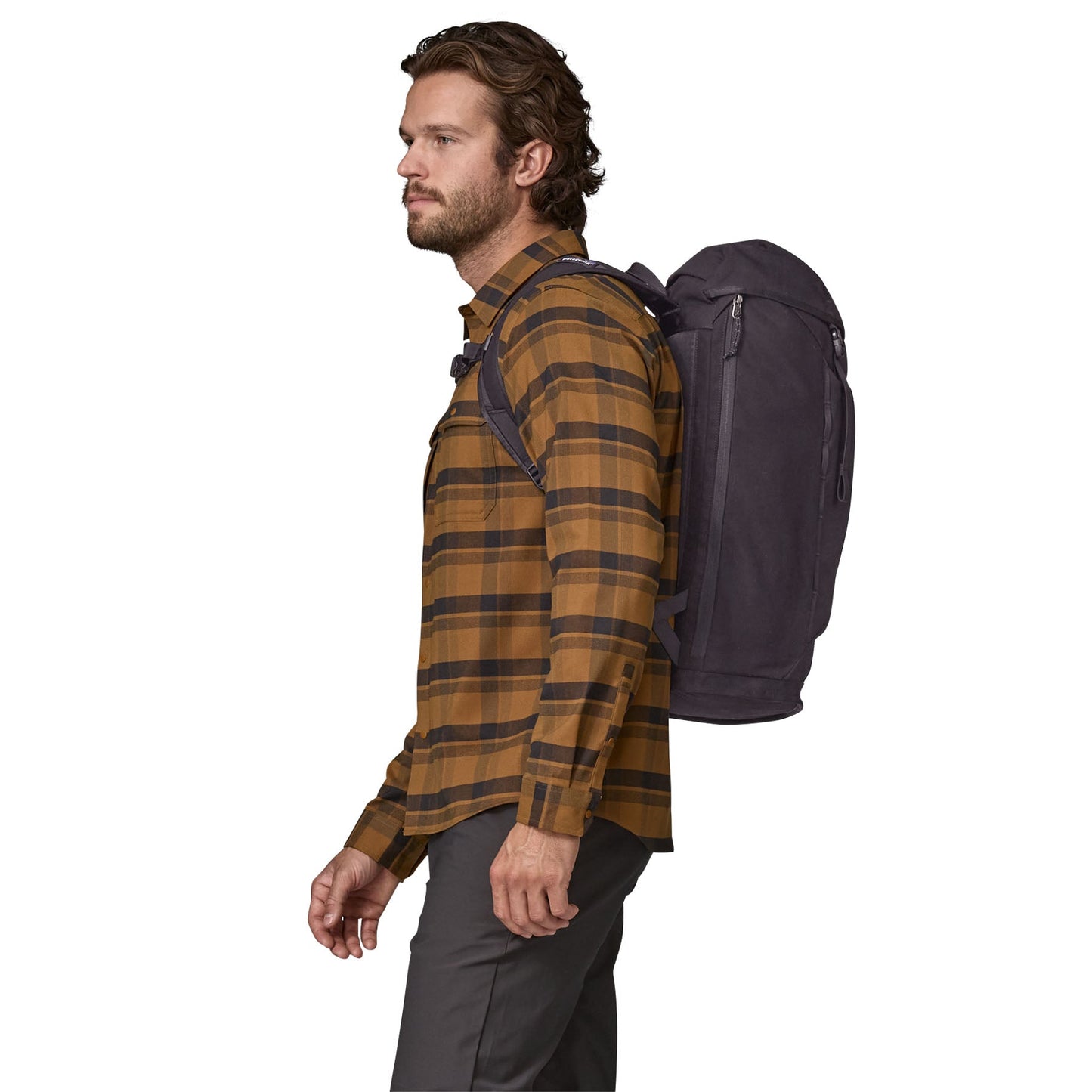 Sac à dos 28L en matière recyclée | noir "fieldsmith lid pack black"
