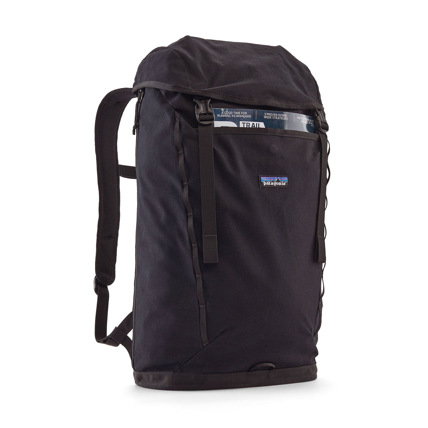 Sac à dos 28L en matière recyclée | noir "fieldsmith lid pack black"